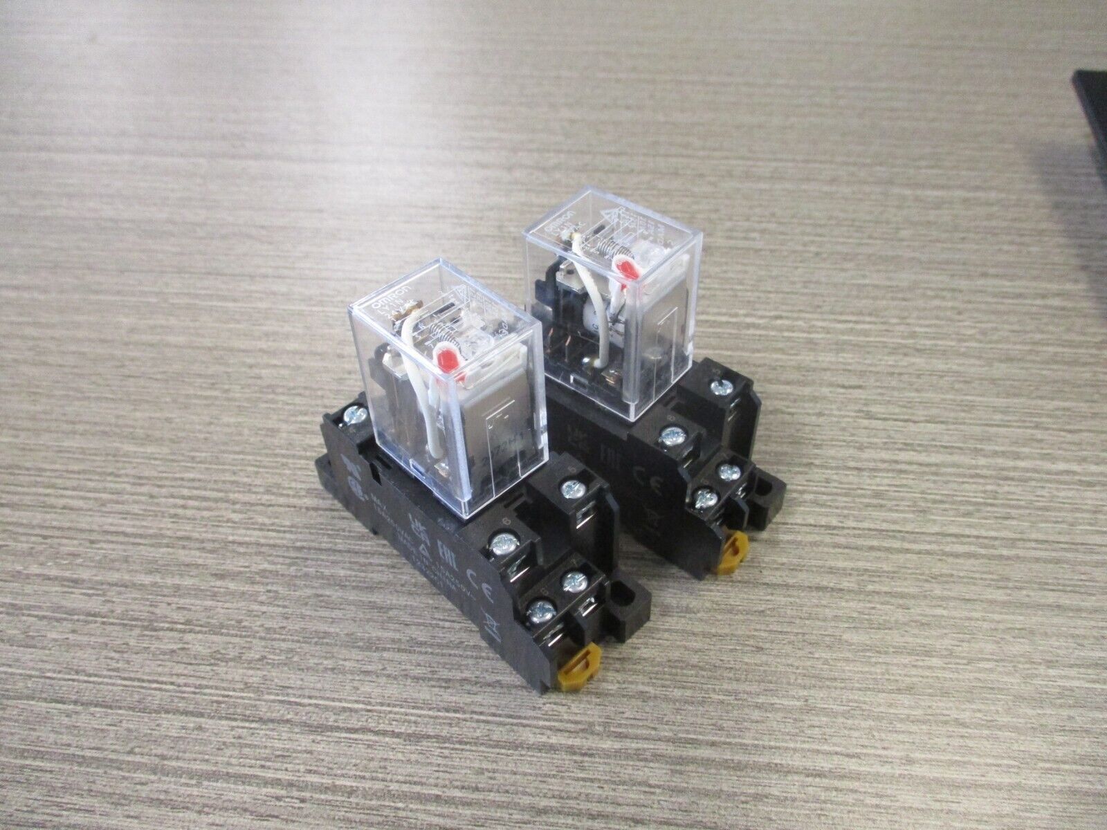 Omron Relay LY1N 24V Coil W /Base *Lot Of 2* Used.