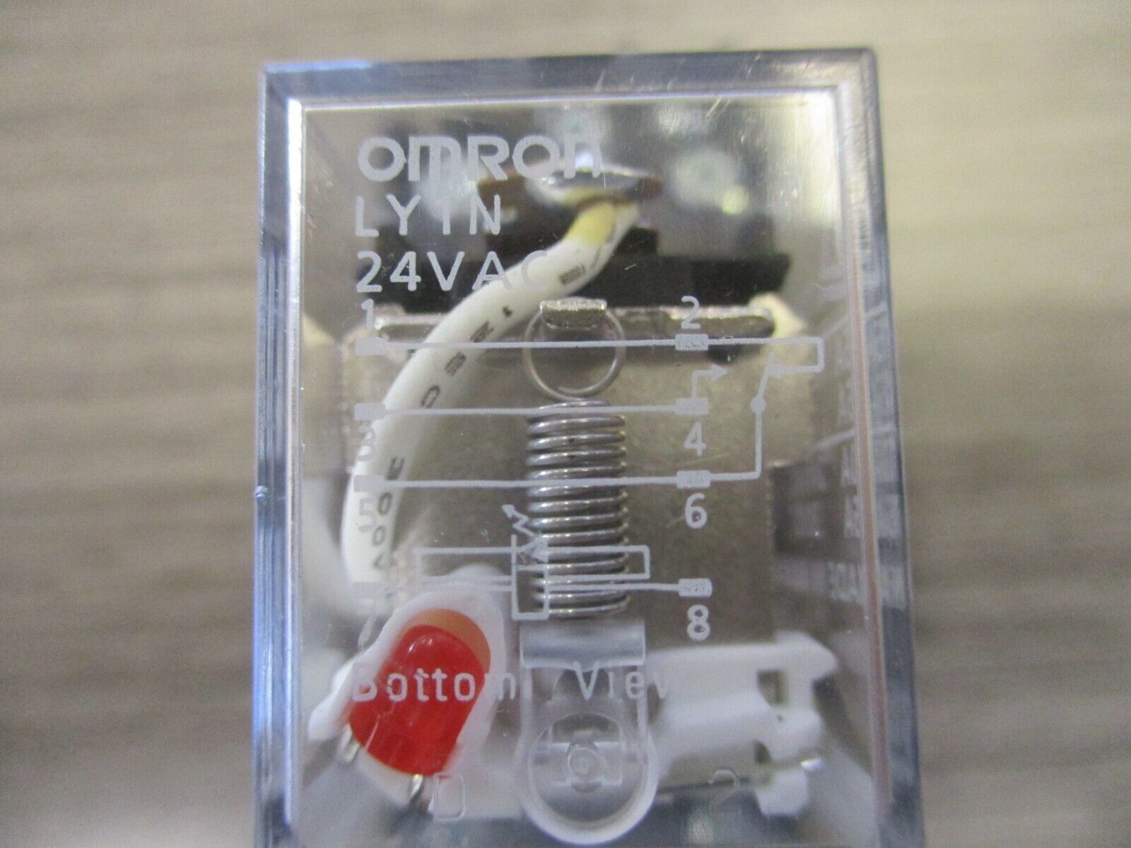 Omron Relay LY1N 24V Coil W /Base *Lot Of 2* Used.