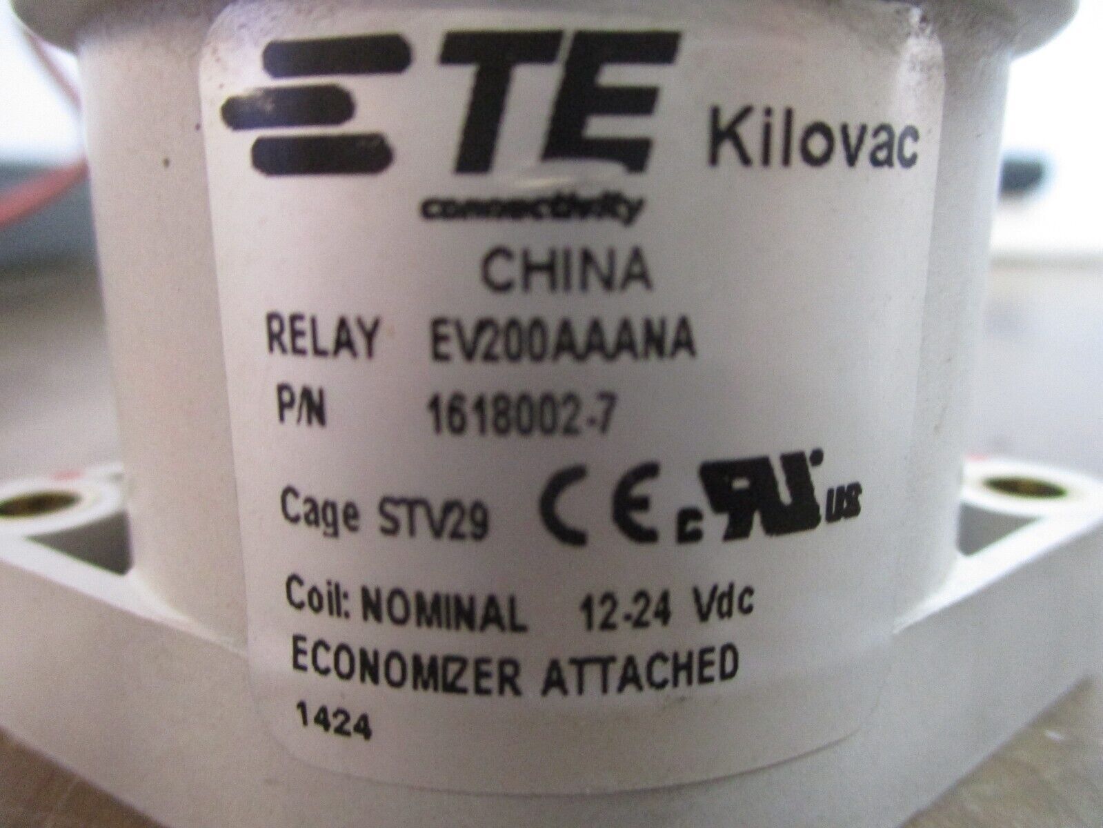 TE Kilovac EV200AAANA Relay 1618002-7 12-24VDC Coil Used