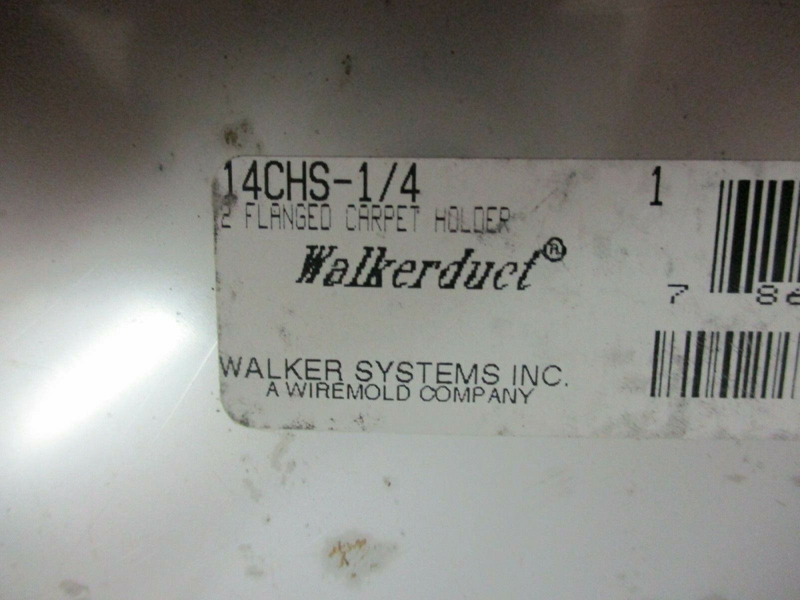 Walker Stainless Steel 2-Flanged Carpet Holder 14CHS-1/4 *Box of 3* New Surplus