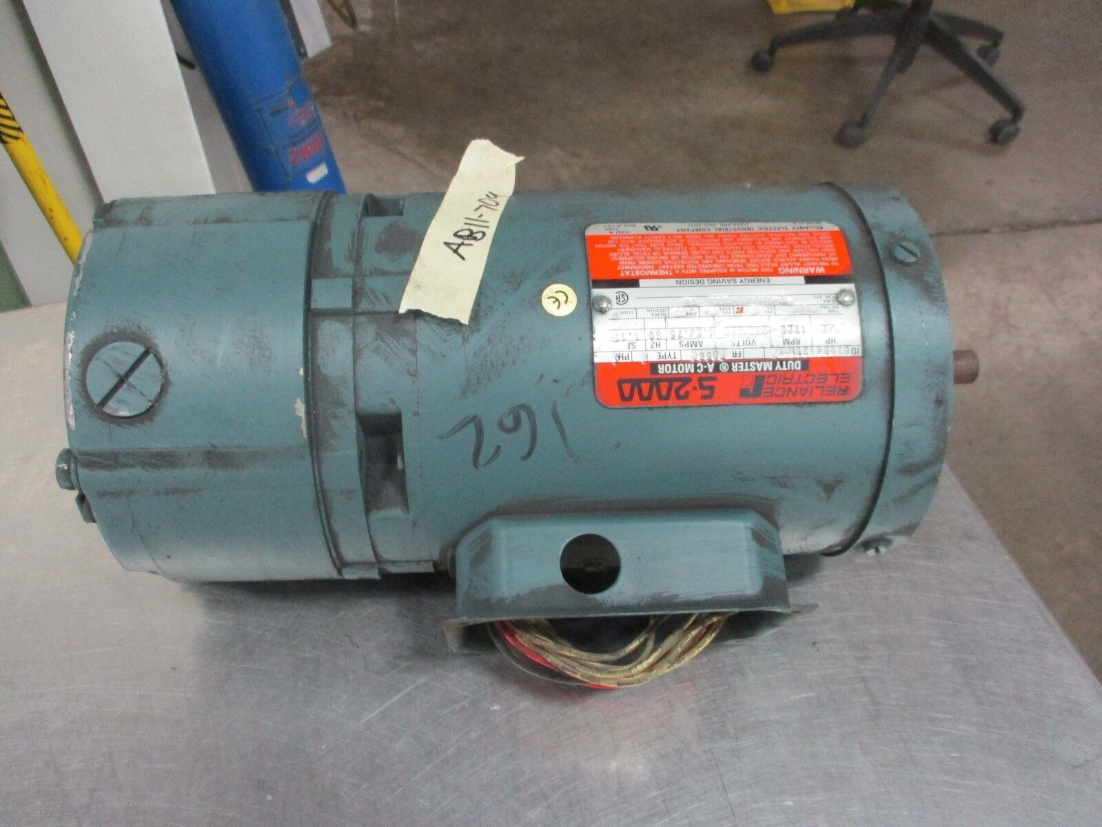 Reliance Duty Master AC Motor w/ Brake B79B4135M-XZ 1/2HP 1800RPM FR:FB56C Used