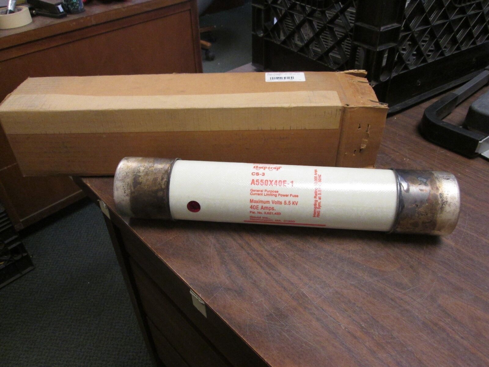 Gould Shawmut Amp-Trap Fuse A550X125E-1 125E Amps 5.5KV New Surplus