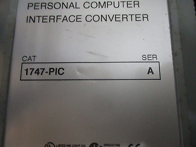Allen-Bradley SLC 500 Personal Computer Interface Converter 1747-PIC Ser. A Used