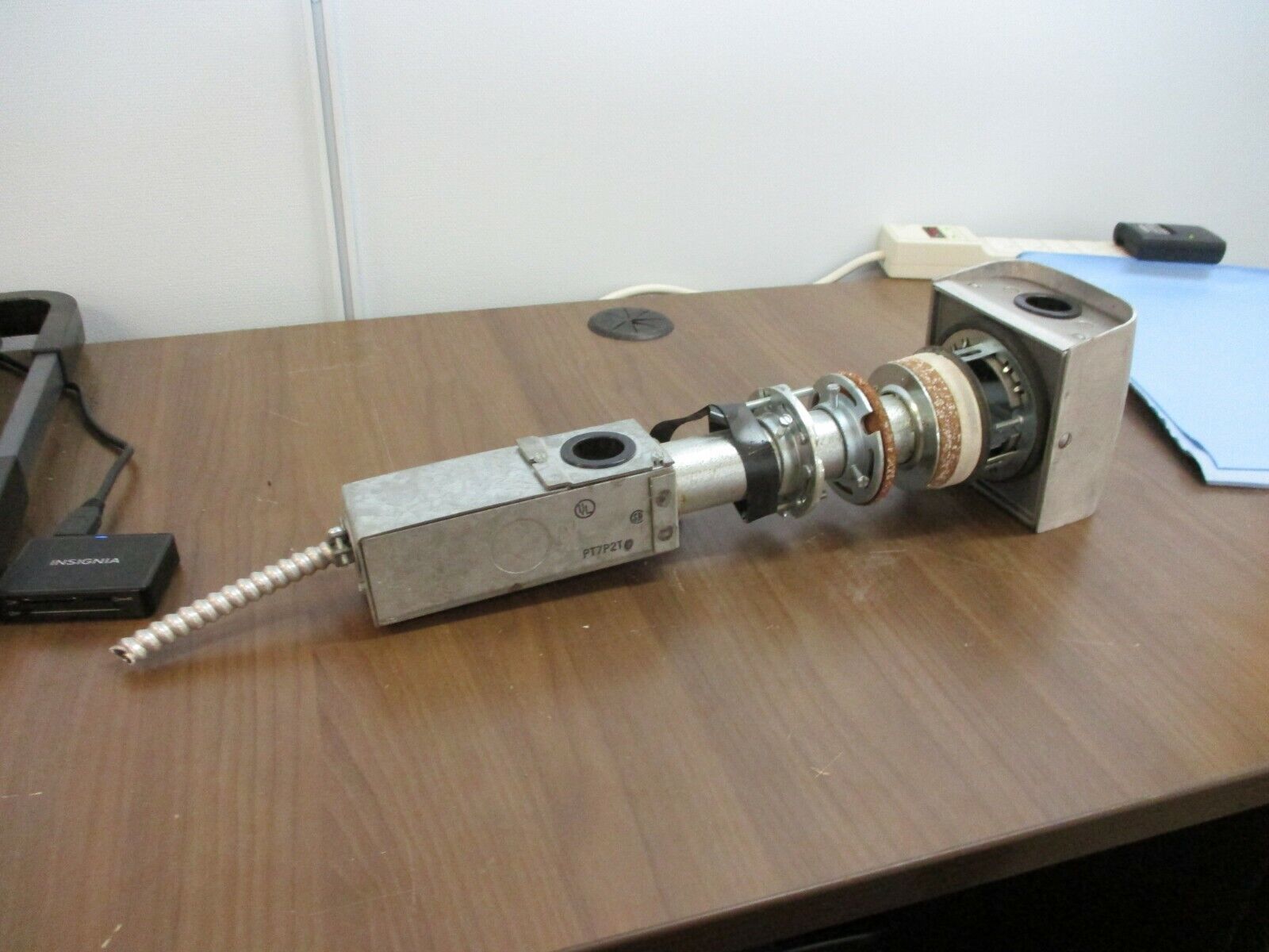 Hubbell Fire-Rated Poke-Through PT7P2TA Duplex Receptacle Used