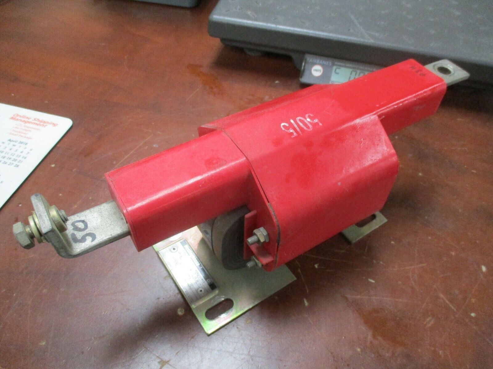 Westinghouse Type LF Current Transformer 872D190G Ratio 50:5A 50-60Hz Used