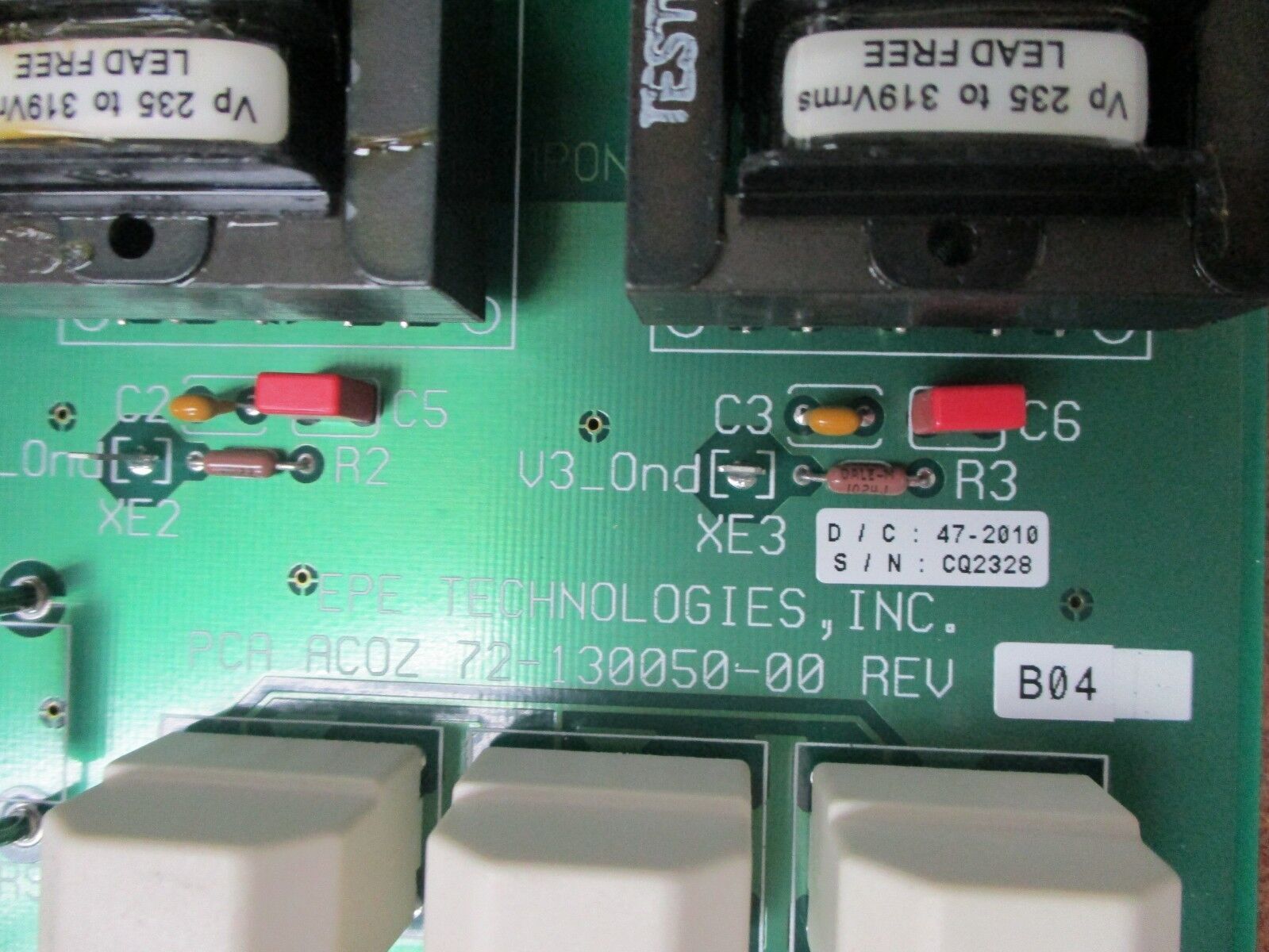 EPE Technologies PCA ACOZ PCB 72-130050-00 Rev. B04 Used