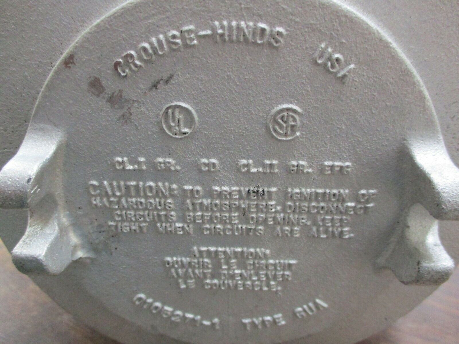 Crouse-Hinds Explosion Proof Junction Box GUAC69 Used