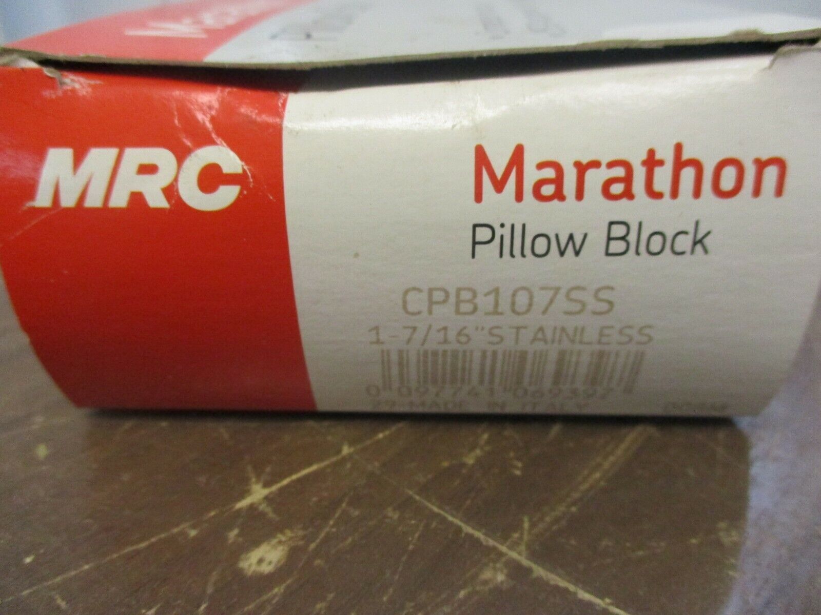 MRC Marathon Stainless Steel Pillow Block Bearing CPB107SS Size: 1-7/16"