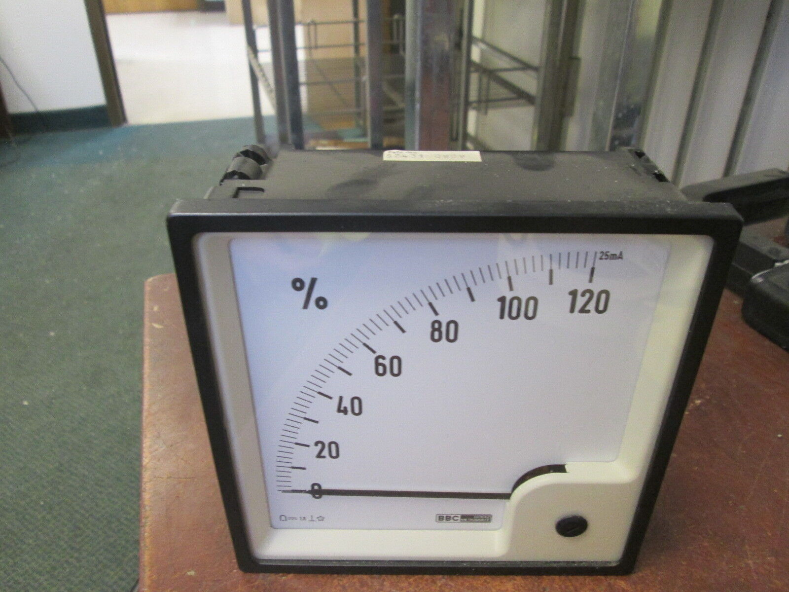 BBC Load Meter S2431 0809 Range: 0-120% "Missing (2) Mounting Screws" Used