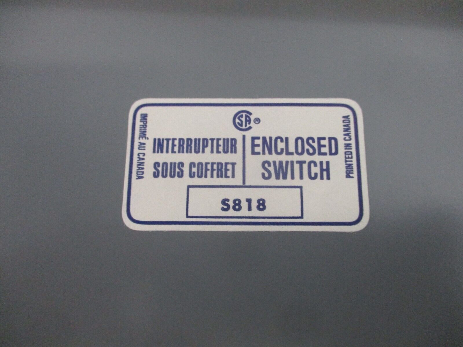 Cutler-Hammer Non-Fusible Safety Switch DH361UGK 30A 600V 3P Type 1 New Surplus