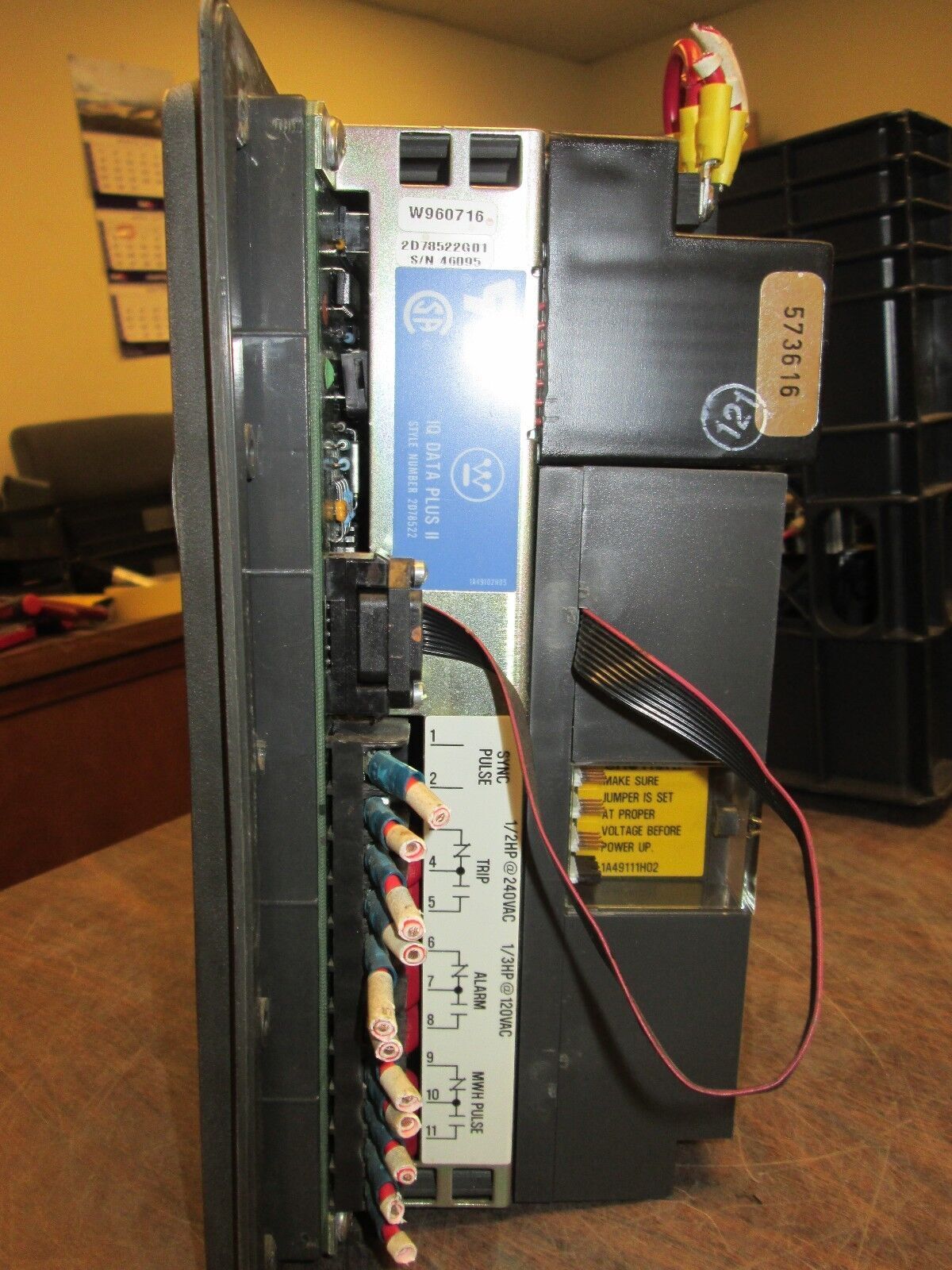 Westinghouse IQ Data Plus II 2D78522; 9966D75G01 power supply; 5281C55G01 Used