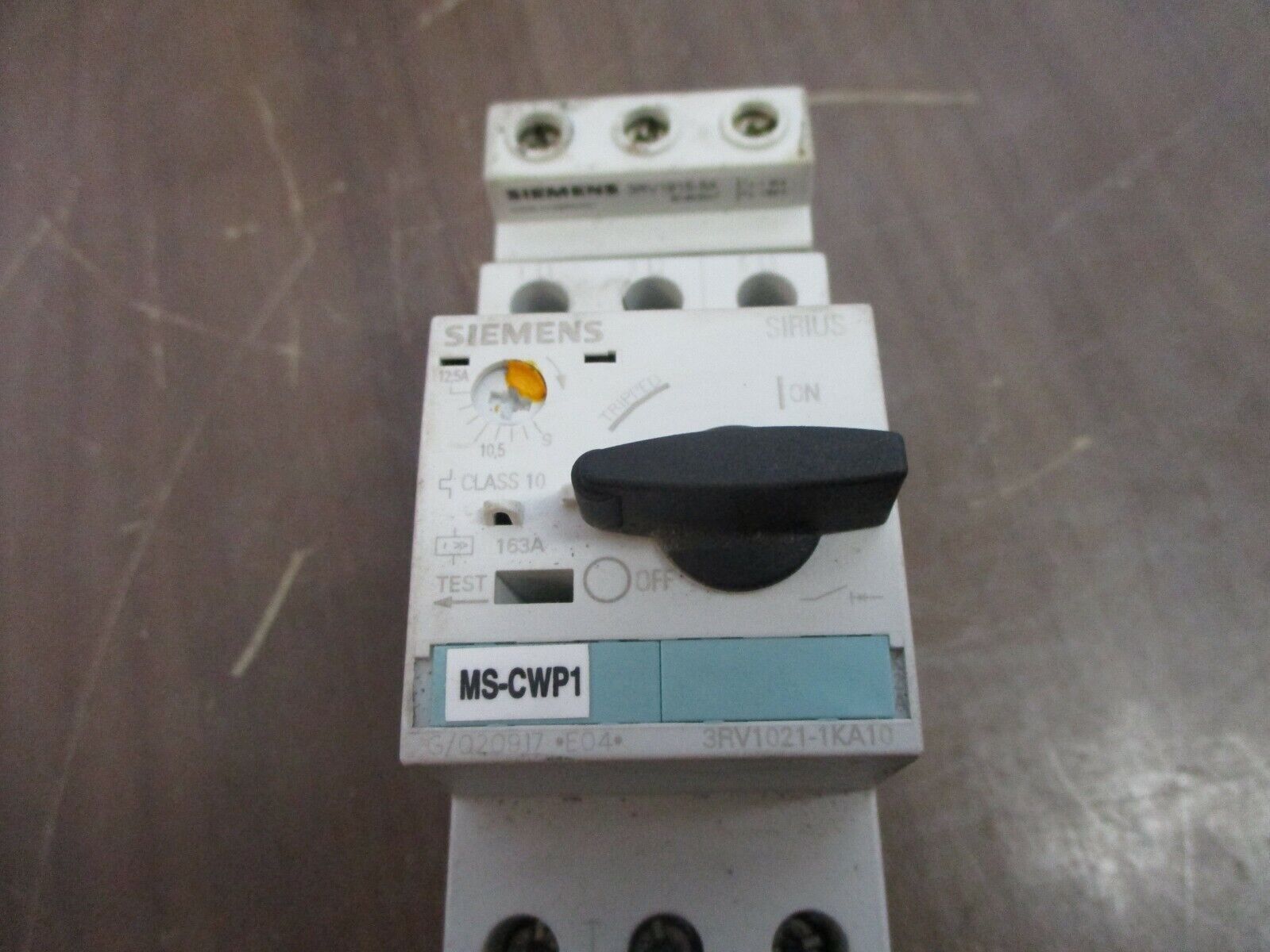 Siemens Sirius Starter 3RT1026-1A..0 / 3RV1021-1KA10 Trip: 9-12.5A Used