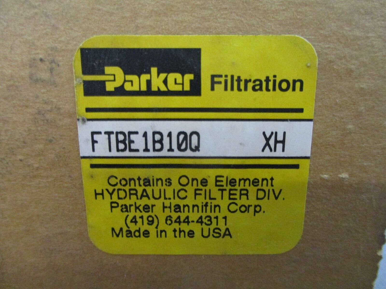 Parker Filter Element FTBE1B10Q XH New Surplus