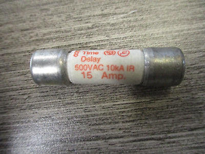 Ferraz Shawmut Amp-Trap Fuse ATQ15 15A 500V *Lot of 6* Used.