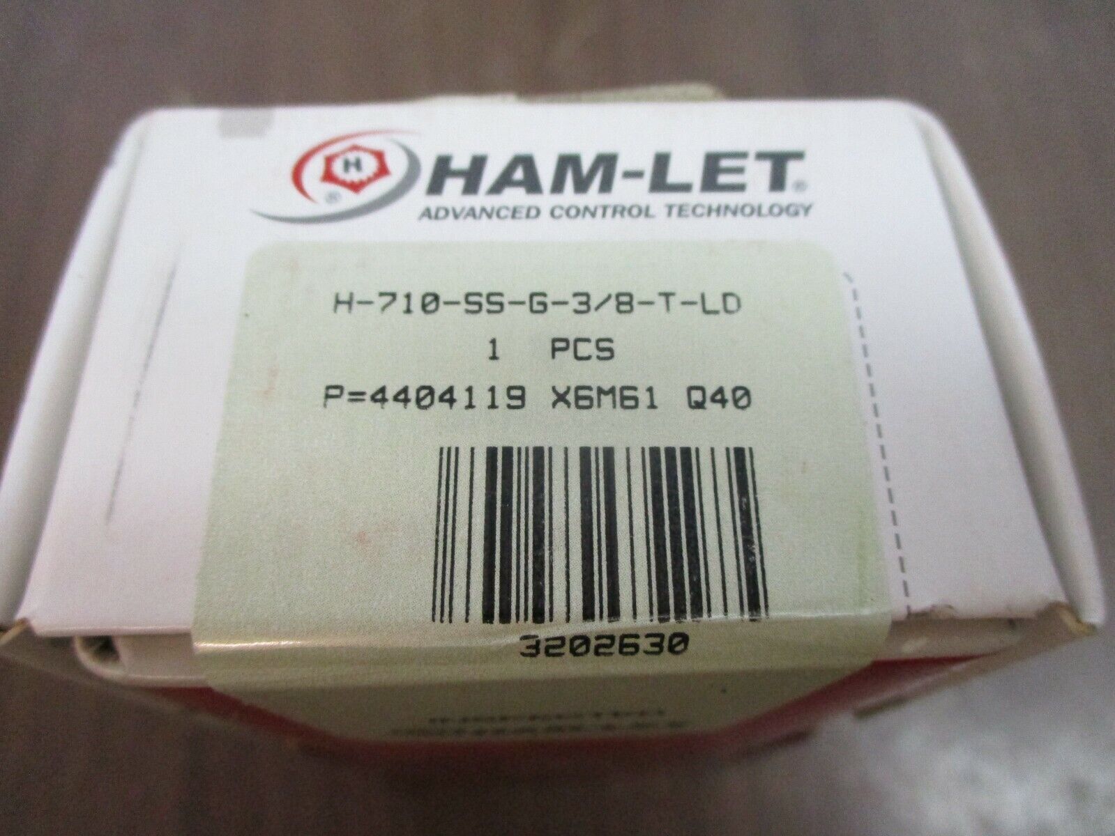 Ham-Let Ball Valve H-710-SS-G-3/8-T-LD 3/8" New Surplus