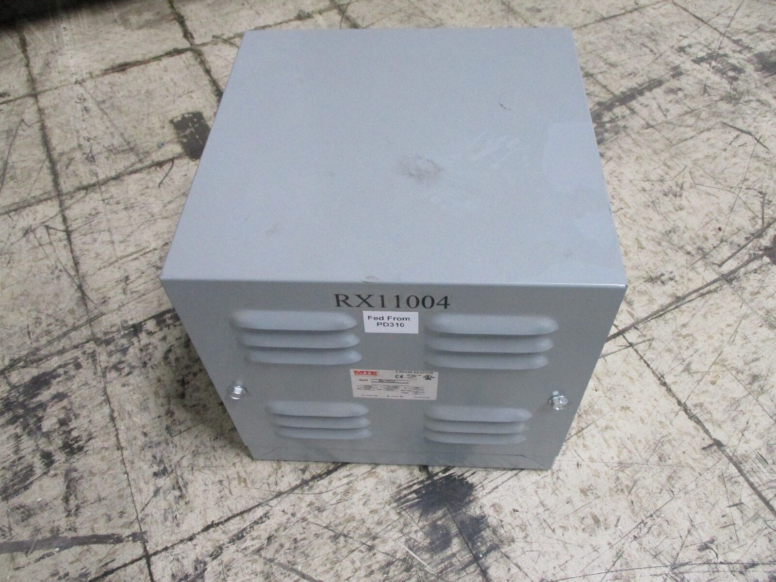 MTE Enclosed 3 Phase Reactor RL-13013 0.30mH 130A 600V 50/60Hz Type 1 Enclosure