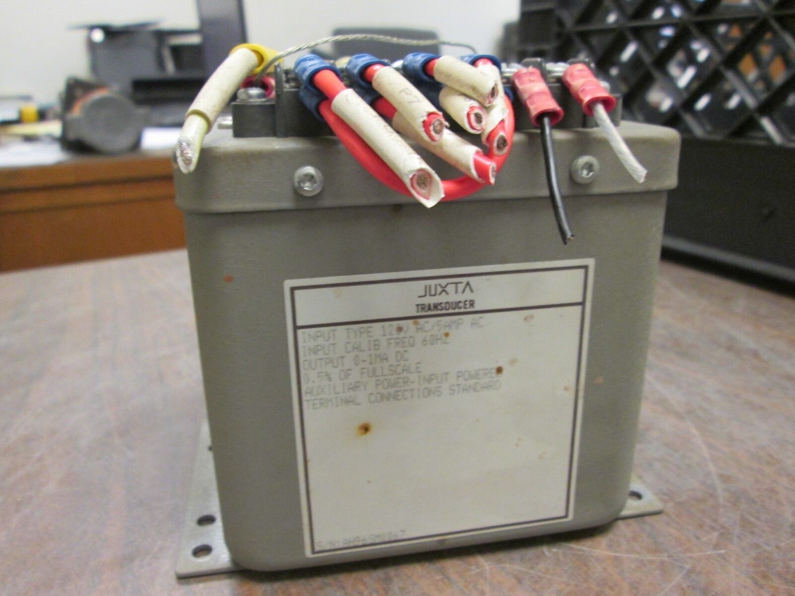 Yokogawa Juxta Transducer AH96SM0067 Input: 120V 5A 60Hz Output: 0-1MA DC Used