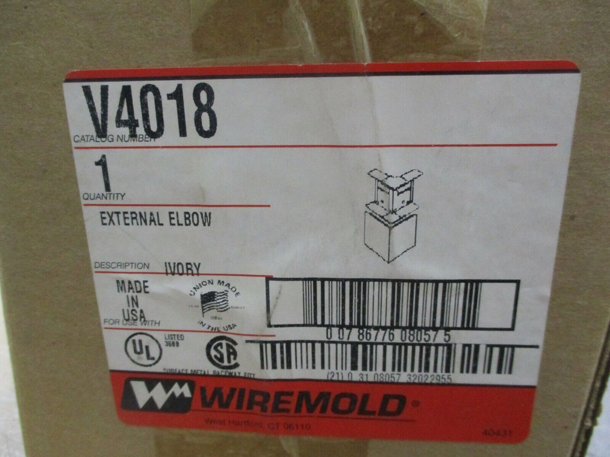 Wiremold External Elbow V4018 Ivory New Surplus