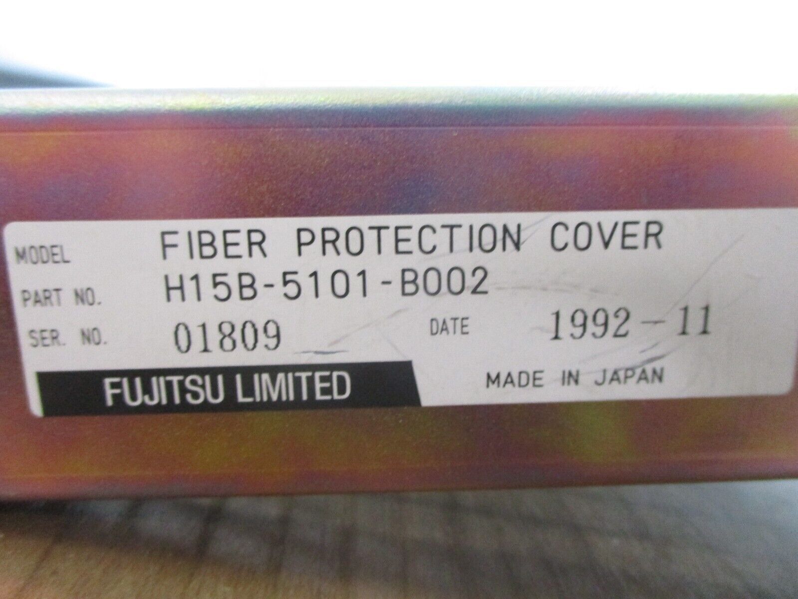 Fujitsu Fiber Protection Cover H15B-5101-B002 Used