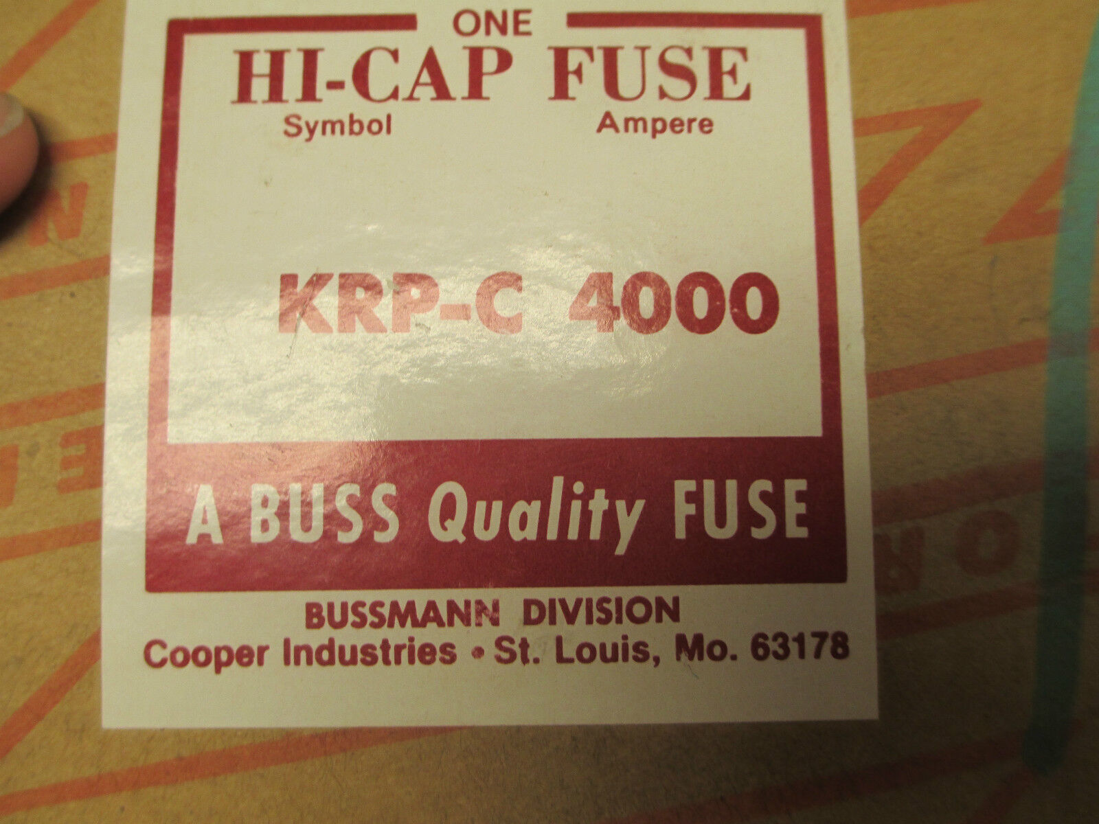 Bussmann KRP C 4000 Amp Fuse 600V Class L New Surplus