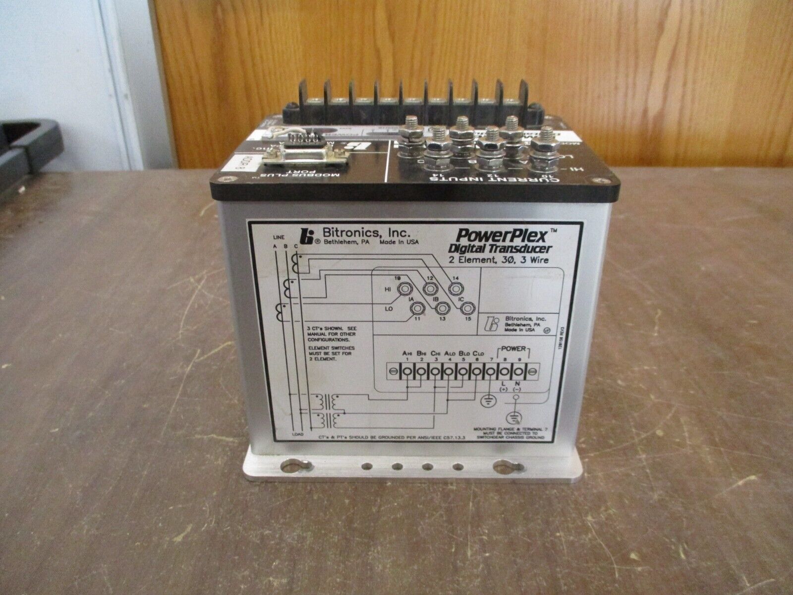 Bitronics PowerPlex Digital Transducer MTWIN3B Ver. 4.50 20-280VDC 55-200VAC