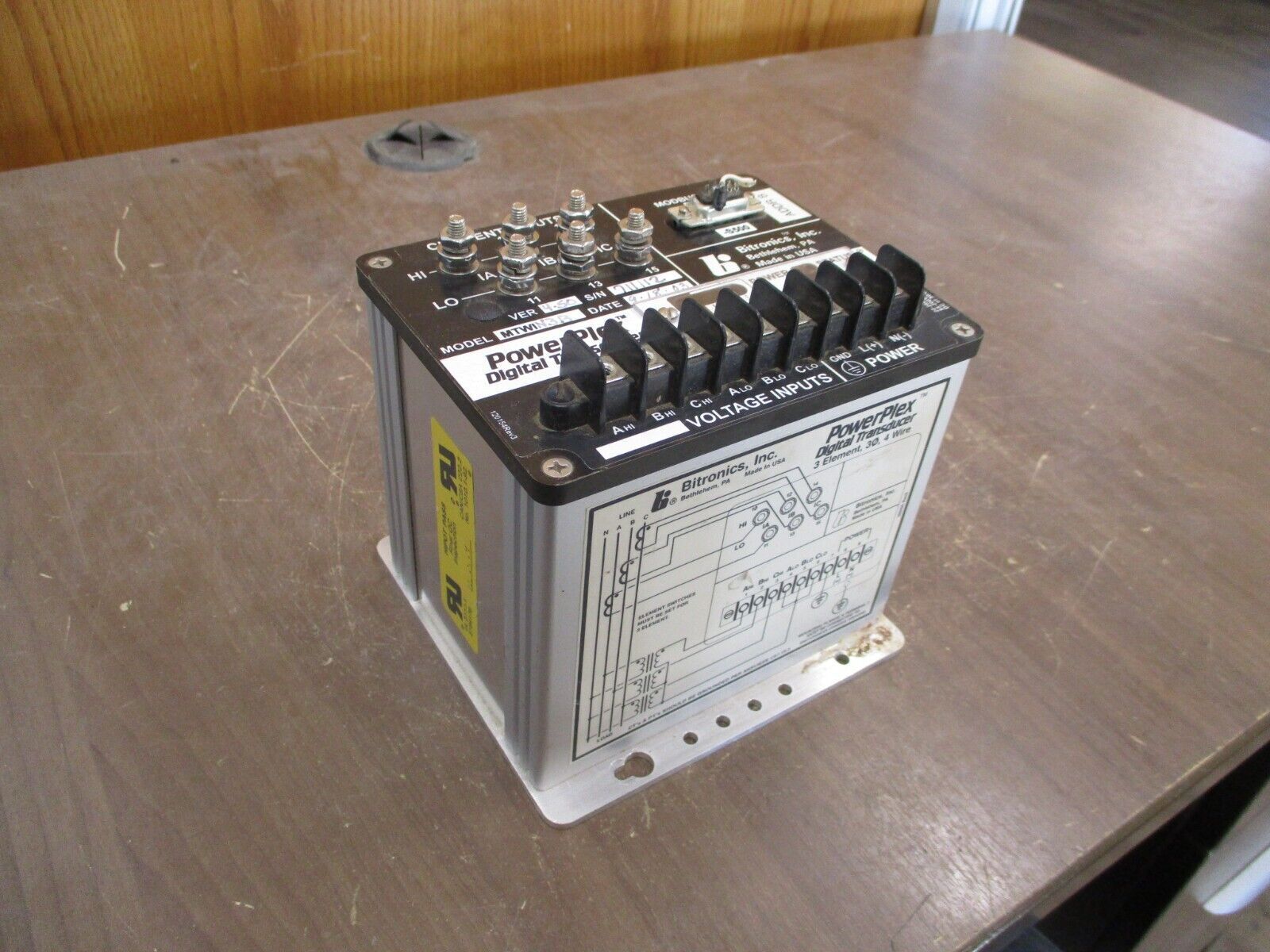 Bitronics PowerPlex Digital Transducer MTWIN3B Ver. 4.50 20-280VDC 55-200VAC