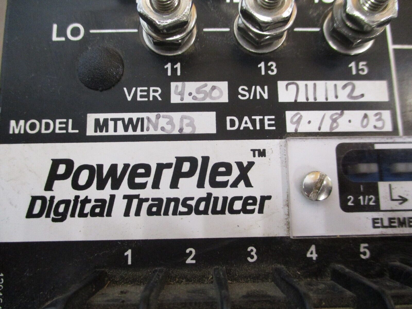 Bitronics PowerPlex Digital Transducer MTWIN3B Ver. 4.50 20-280VDC 55-200VAC