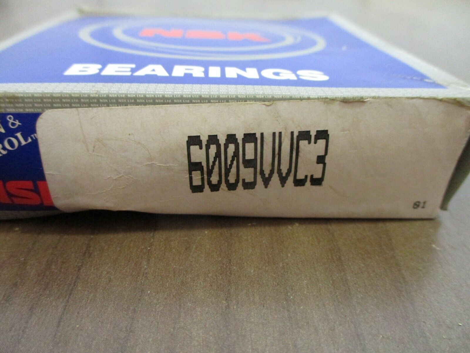NSK Ball Bearing 6009VVC3 New Surplus