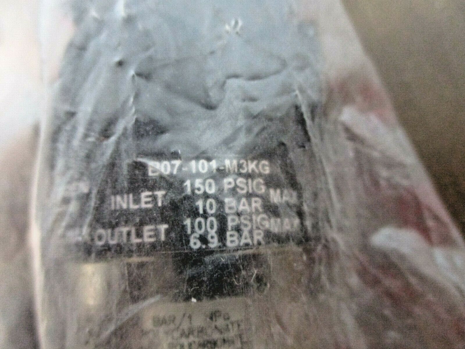 Norgren Filter Regulator B07-101-M3KG Inlet: 150PSIG Outlet: 100PSIG 125°F