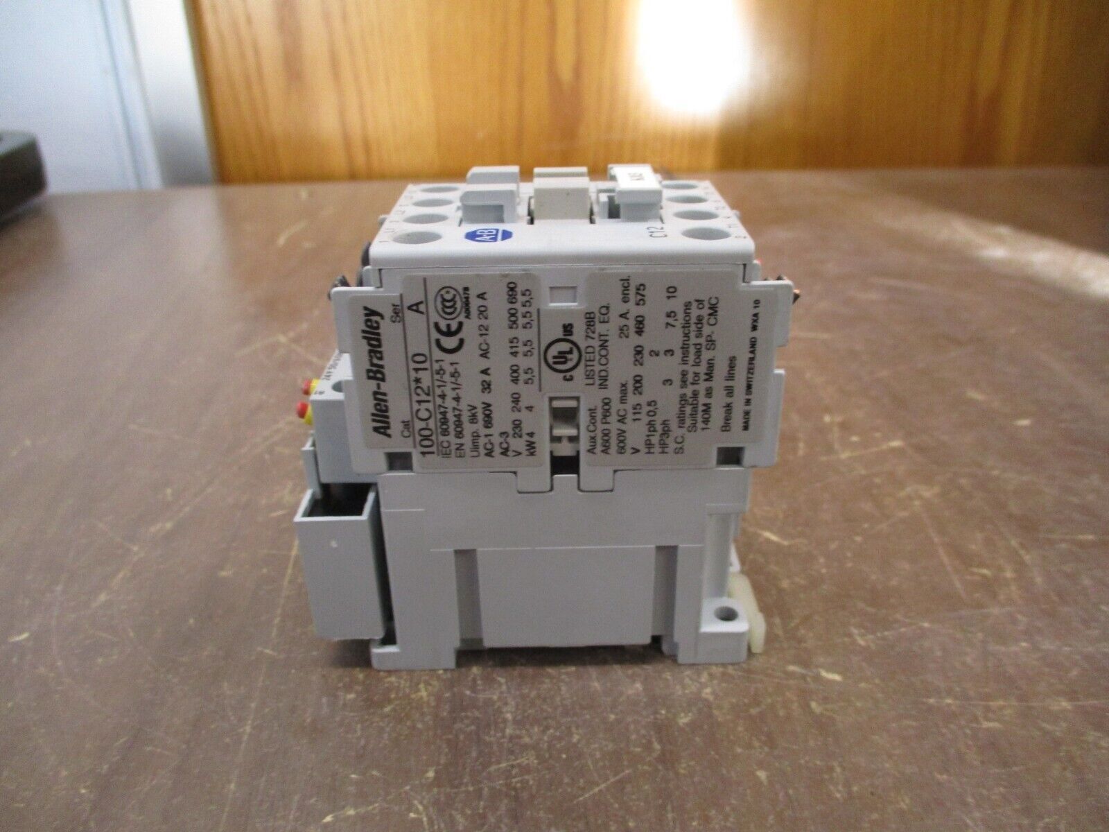 Allen-Bradley Contactor 100-C12*10 24V Coil 25A 600V Used