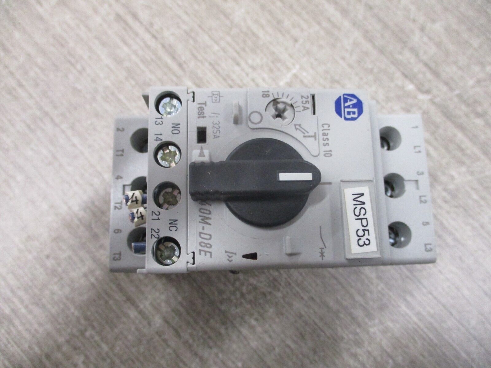 Allen-Bradley Manual Motor Protector 140M-D8E-C25 Ser. C Trip : 18-25A Used