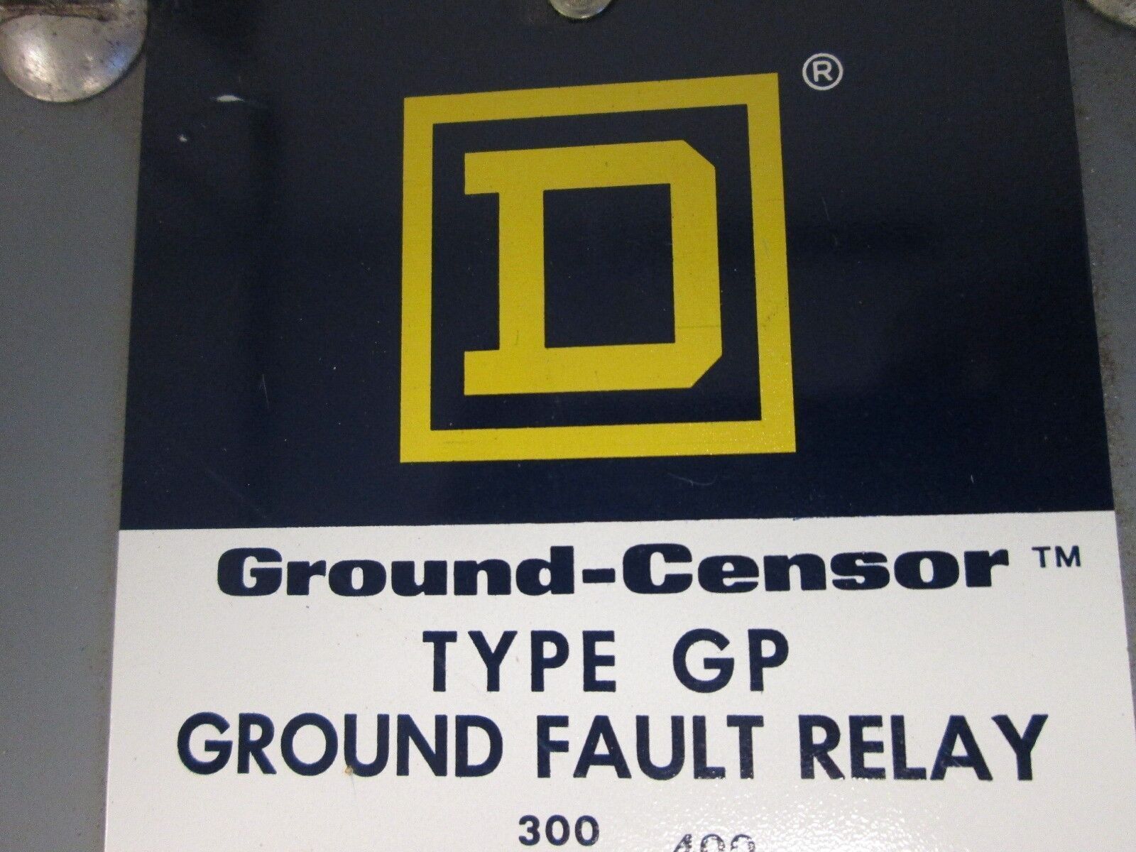 Square D Ground-Censor Ground Fault Relay GP-200B 200-1200A Trip Used