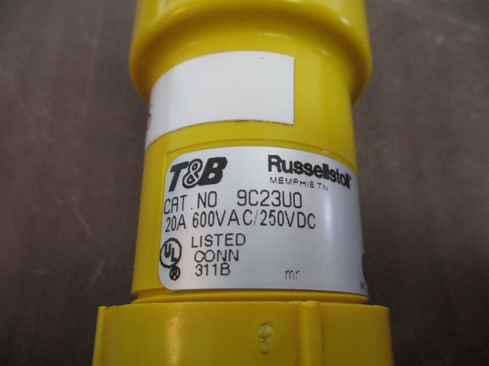 T&B RussellStoll Connector 9C23U0 20A 600V *Conduit End* Used