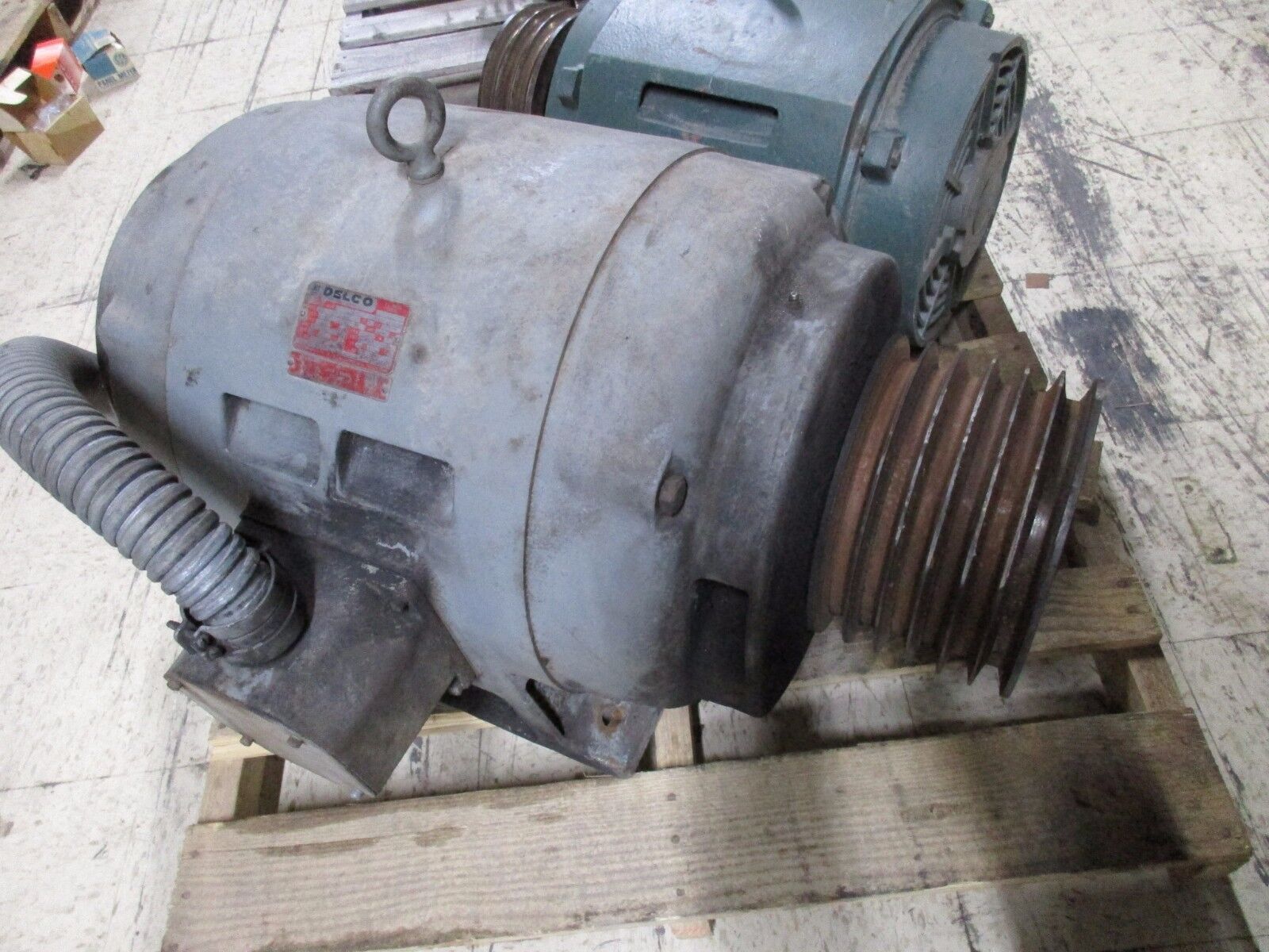 Delco AC Motor B-4619 75HP 1770RPM 208-220/440V 186-174/87A 405U Frame 3Ph Used