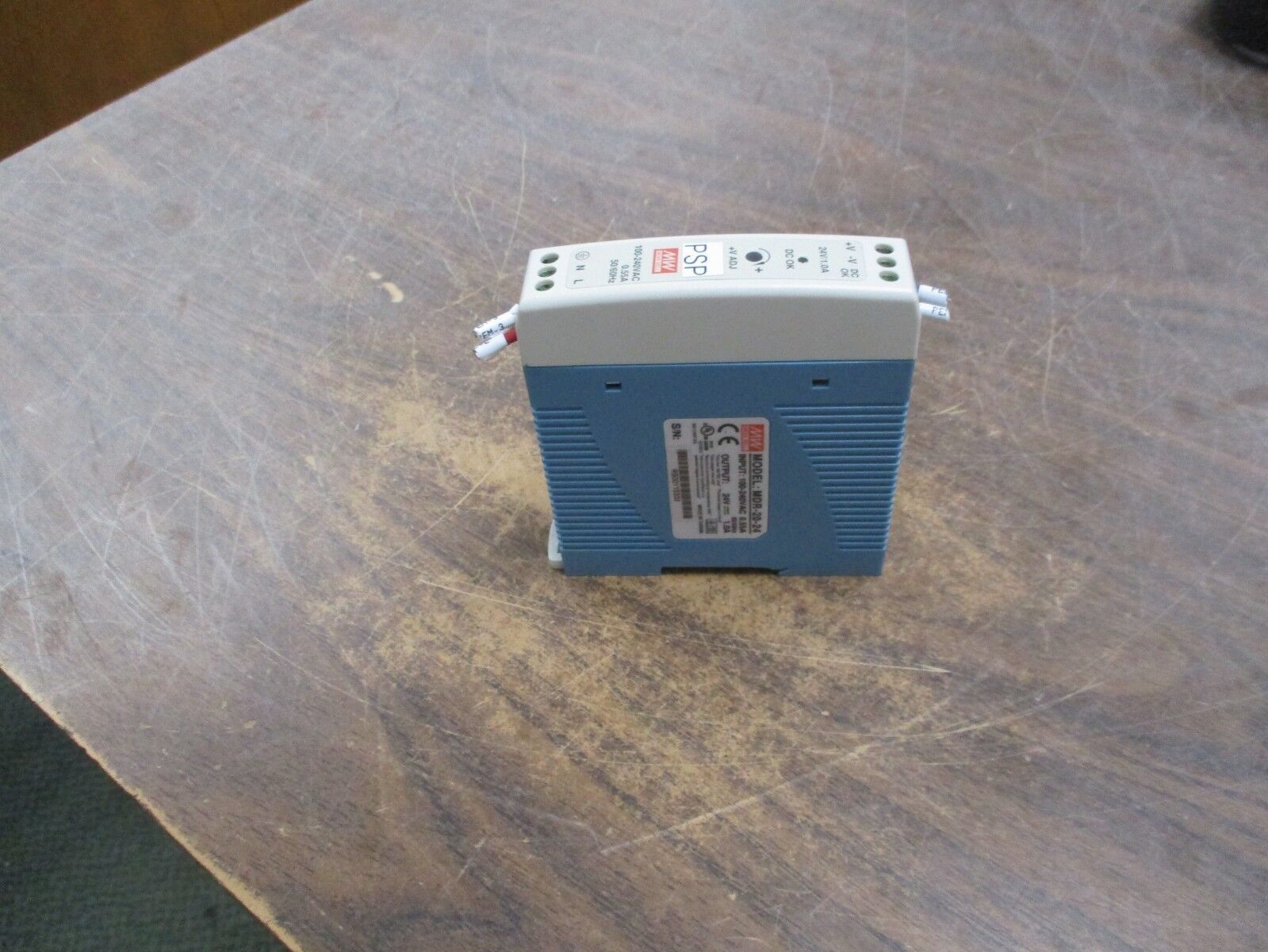 MEAN WELL Switching Power Supply MDR-20-24 Used