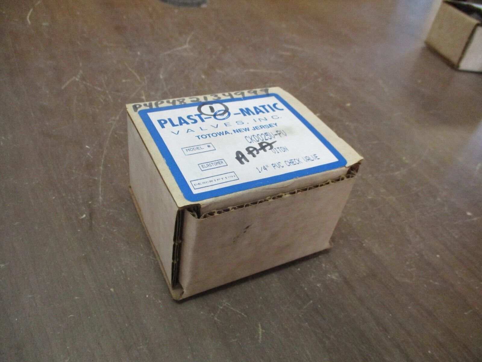 Plast-o-matic Check Valve CKD025V-PV 1/4" PVC New Surplus