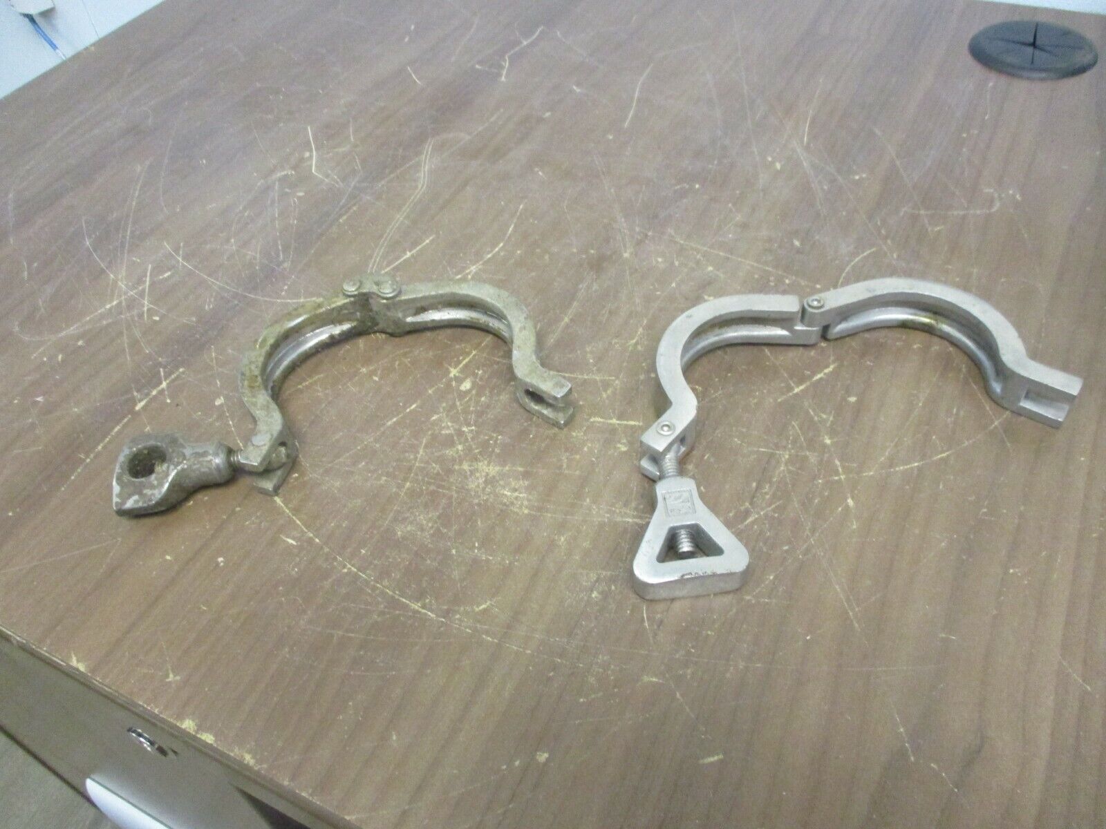 Misc. Brand Stainless Steel Sanitary Clamp Size: 2" Used **Lot of 2**