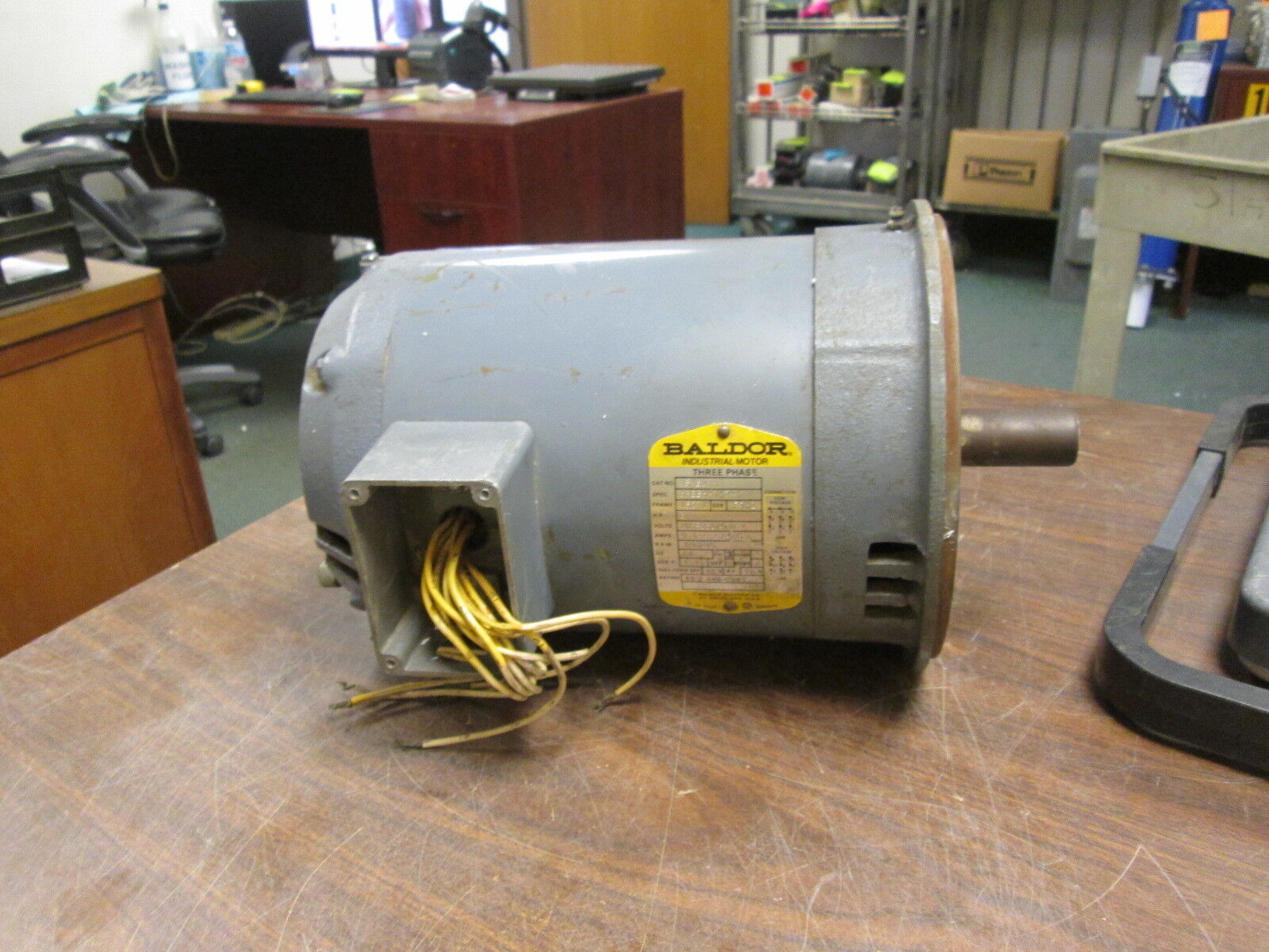 Baldor AC Motor VBM3211T 3HP 1800RPM 208-230/460V 9-8.6/4.3A FR: 182TC Used