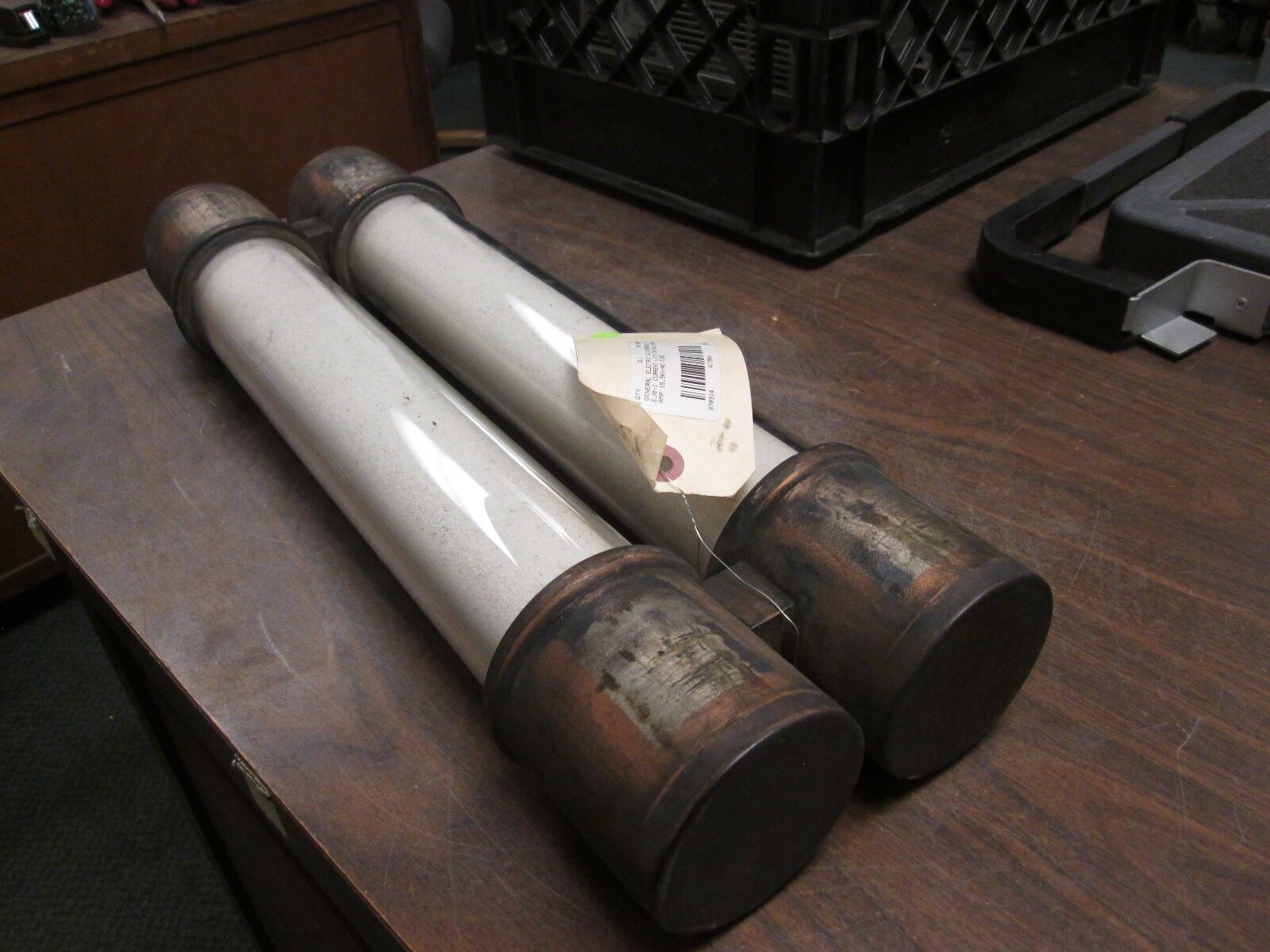 GE EJ0-1 Dual Fuse 6193496G16 100E Amps 15.5KV Used