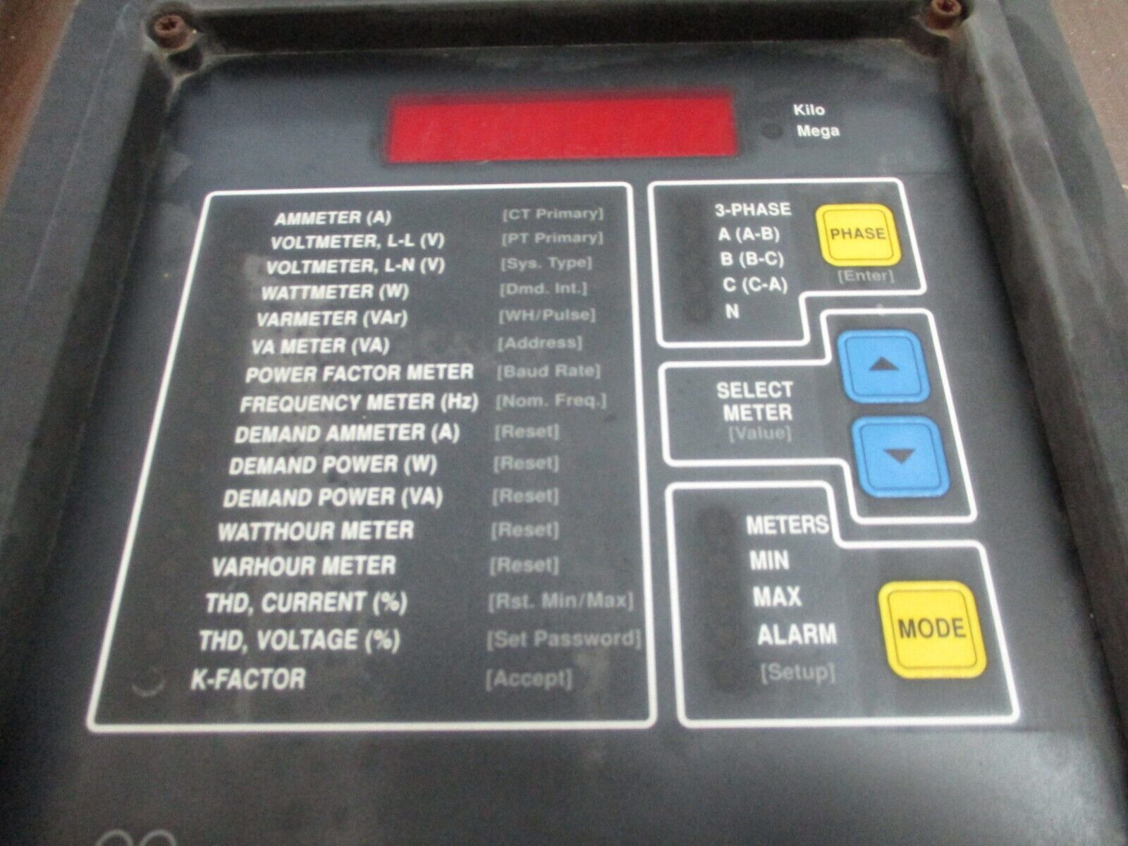 Square D Power Logic Circuit Monitor 3020 CM-2050 100-264VAC 50/60Hz Used