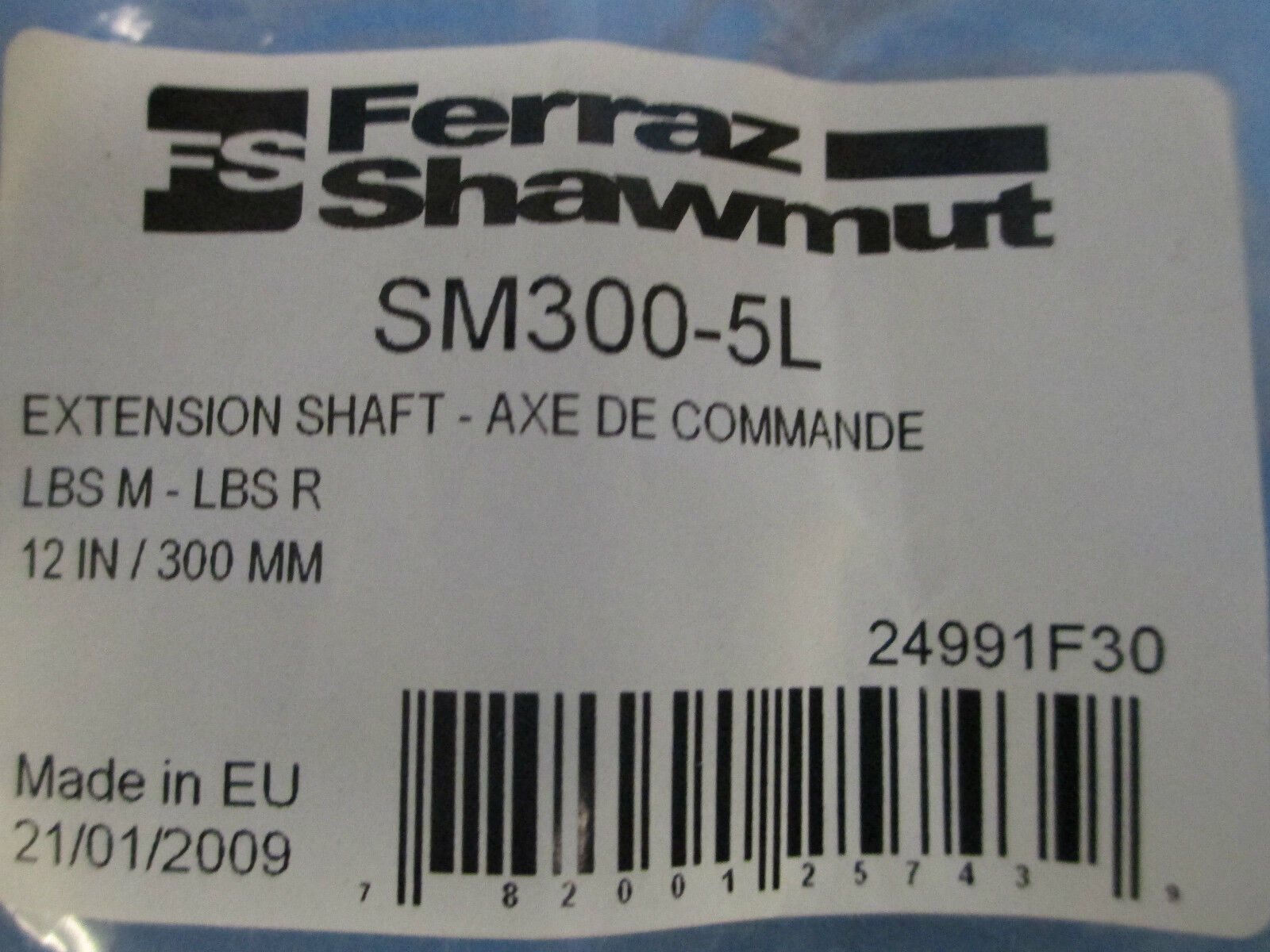 Ferraz Shawmut Extension Shaft 12in 300MM SM300-5L, New in Bag!!!
