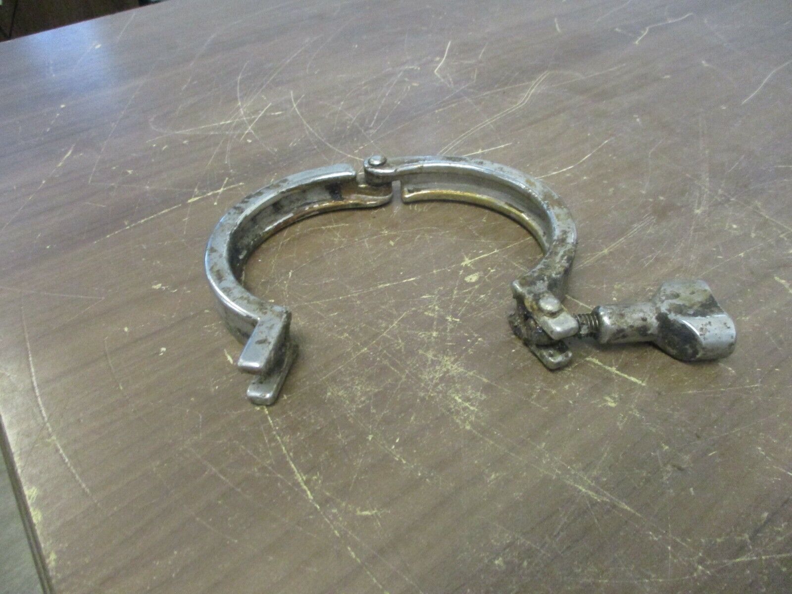 Misc. Brand Stainless Steel Sanitary Clamp Size: 3-1/4" Used