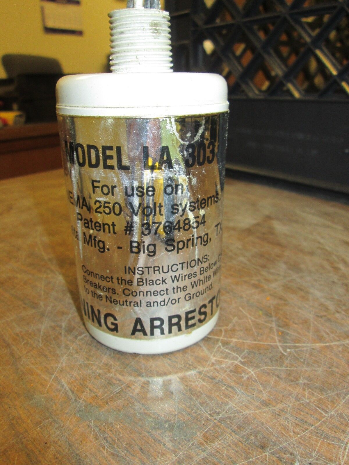 Delta Lighting Arrestor LA 303 For use on NEMA 250V systems Used