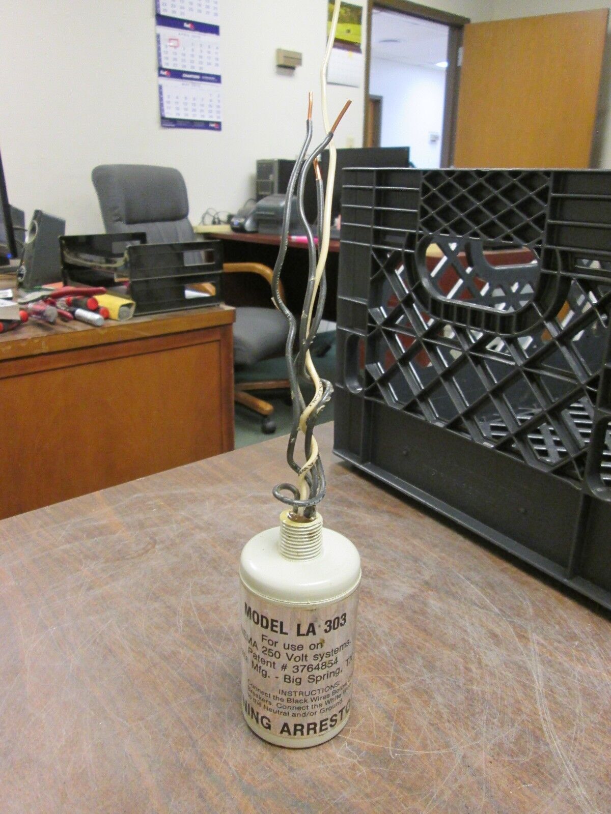 Delta Lighting Arrestor LA 303 For use on NEMA 250V systems Used