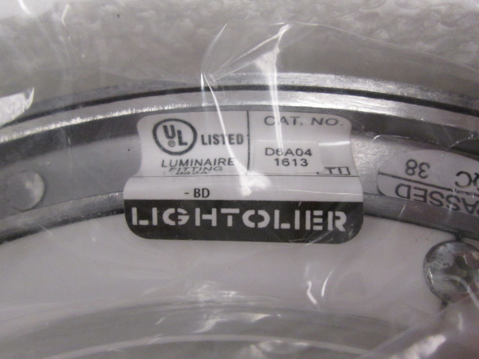 Lightolier Calculite Design Options Decorative Straight Double Ring D6A04
