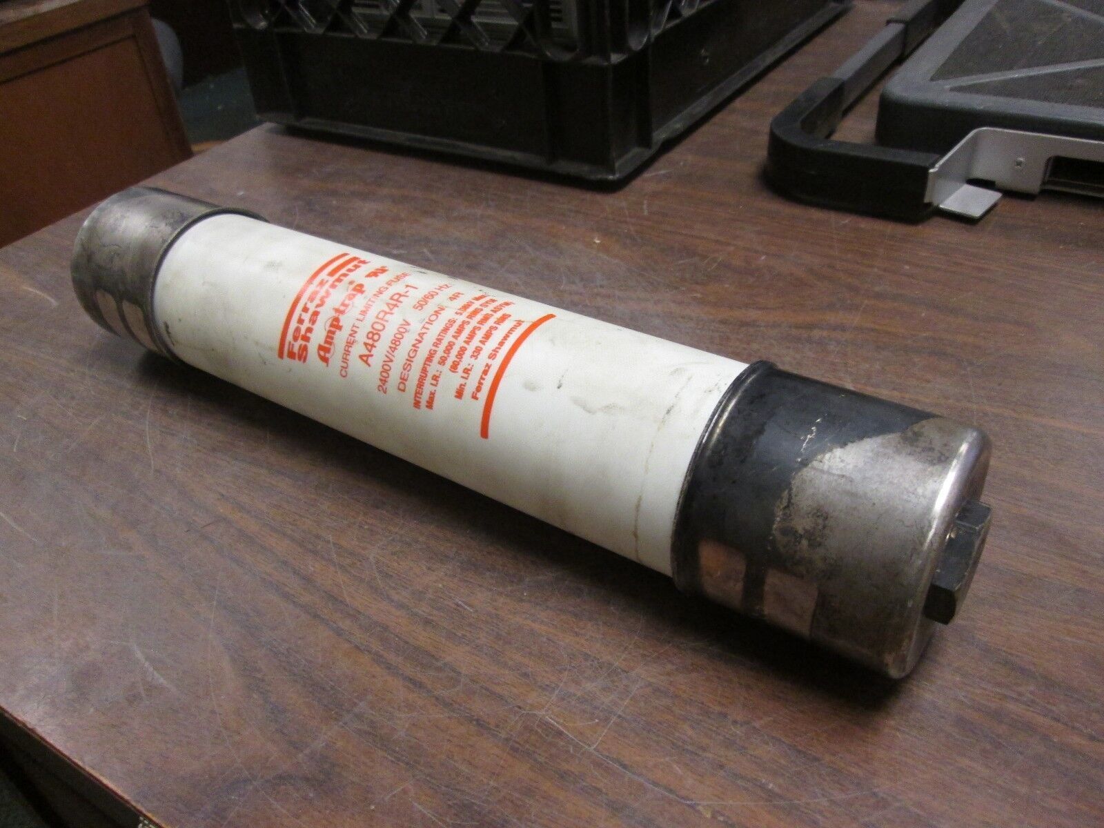 Ferraz Shawmut Amp-Trap Fuse A480R4R-1 2.4/4.8KV 4R Rating Used