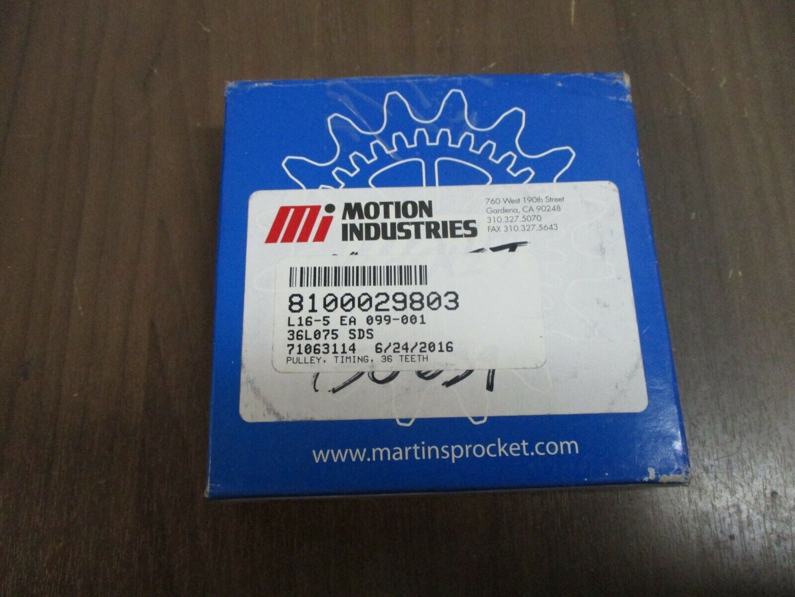 Martin QD Timing Pulley 36L075 SDS New Surplus