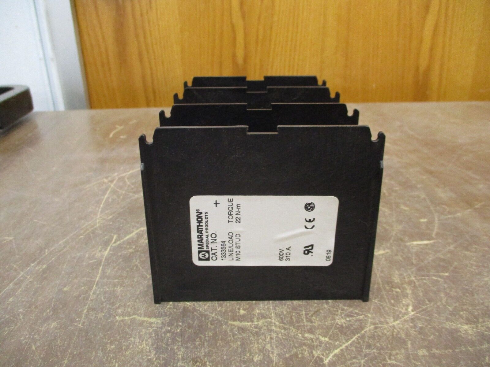 Marathon Power Distribution Block 1333564 310A 600V 3P Line/Load: M10 STUD