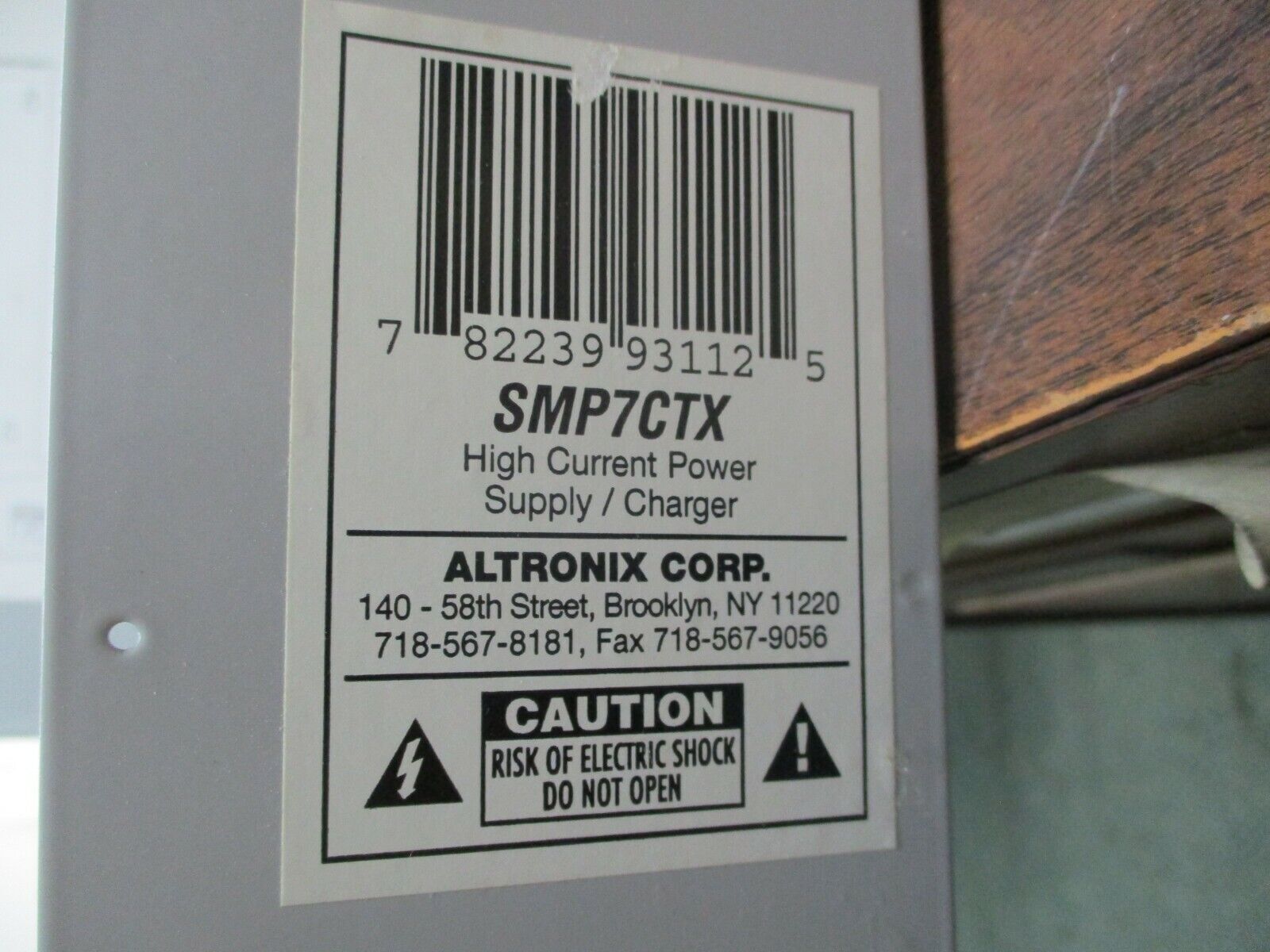 Altronix High Current Power Supply/Charger SMP7CTX Used
