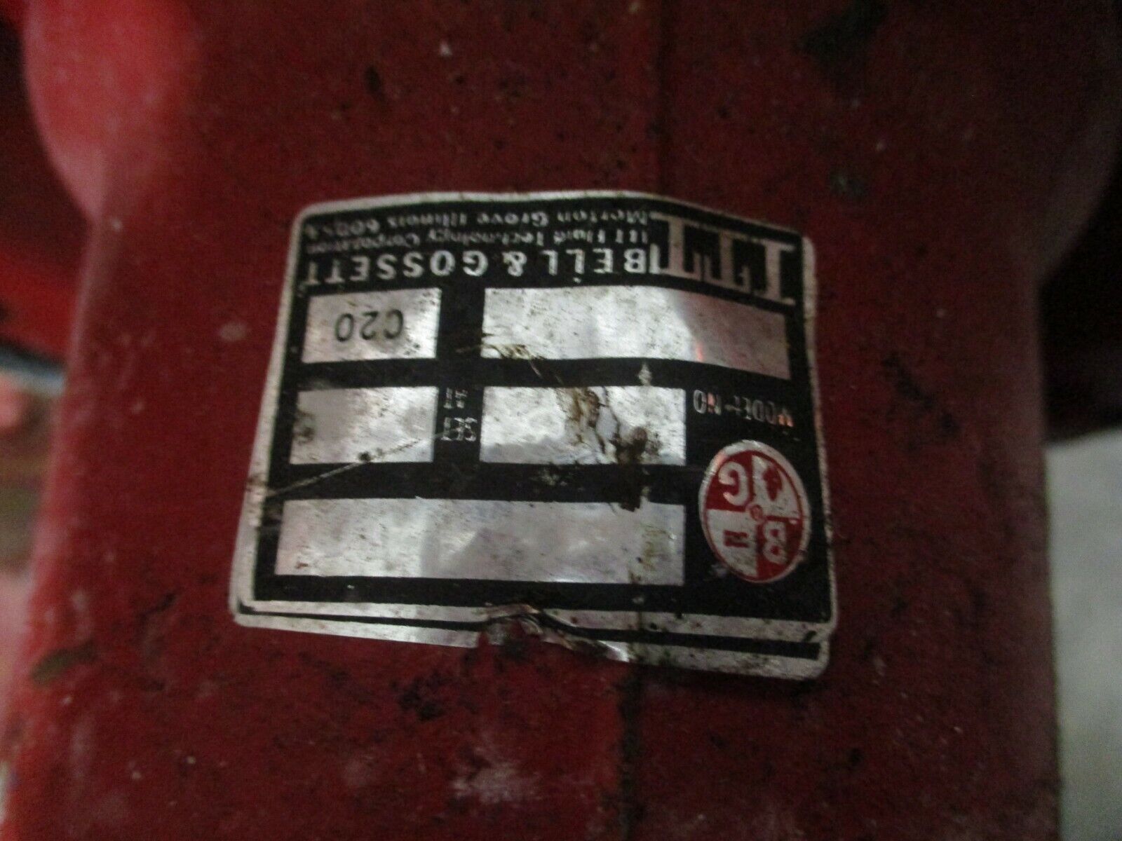Bell & Gossett Pump 1510 BF 11.000 15HP 1800RPM Used